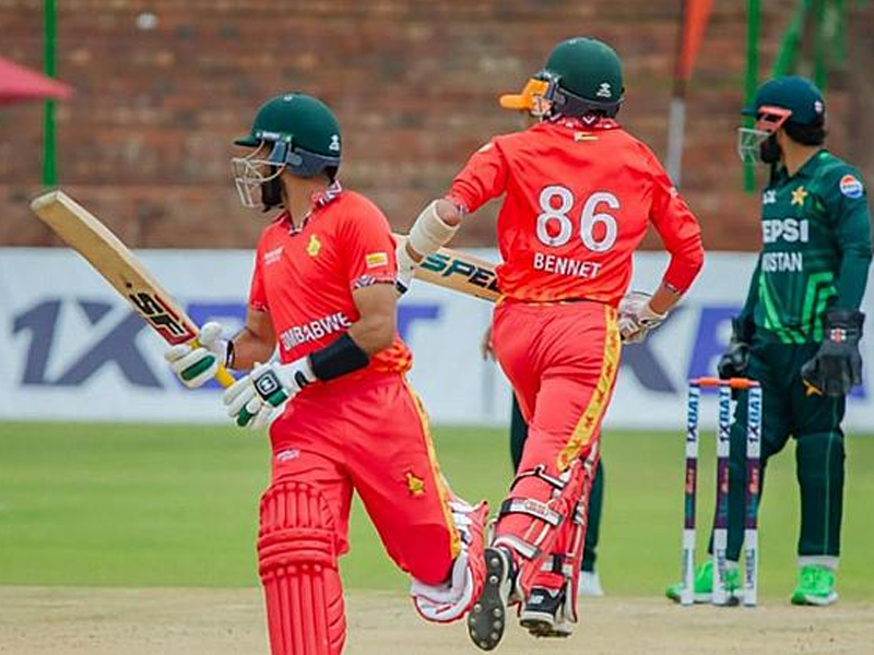 Zimbabwe defeats Pakistan by 80 runs via DLS method