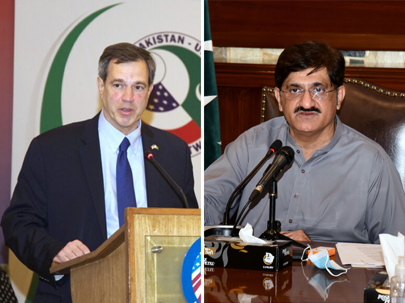 Sindh CM Murad in talks with US envoy discussed flood-relief situation, climate change measures