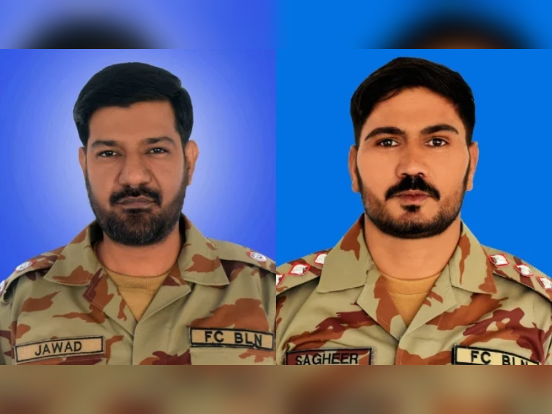 ‘Two military officers embrace martyrdom’