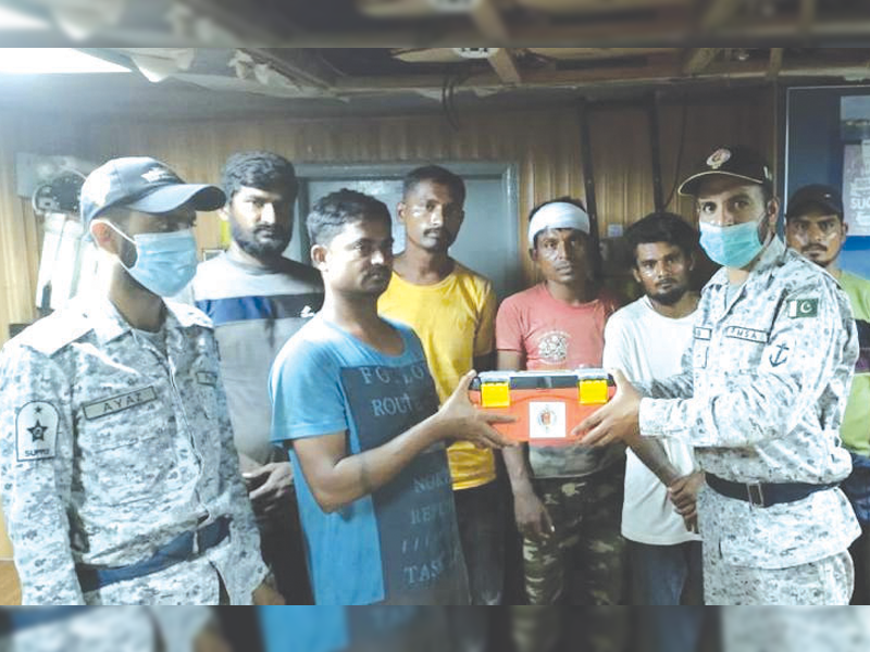 PMSA saves six drowning Indian fishermen