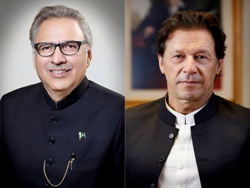 Alvi meets Imran Khan