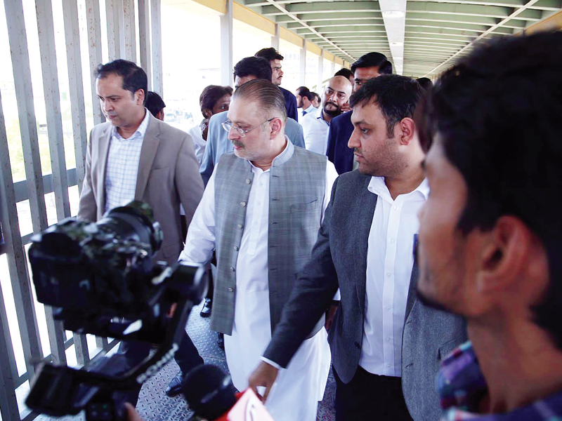 Orange Line (extension) inaugurated by Sharjeel Memon