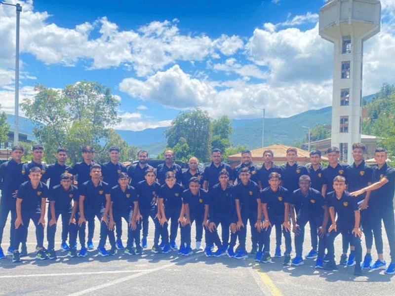 Pakistan squad reaches Bhutan for SAFF U16 Championship