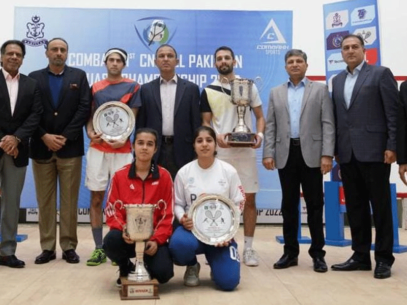 Nasir Iqbal, Zainab Khan clinch COMBAXX 1st CNS All Pakistan Squash Championship 2022