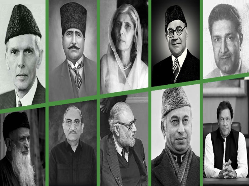 National heroes at the time of the creation of Pakistan