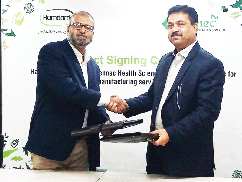 Hamdard, Gennec ink accord on manufacturing collaboration