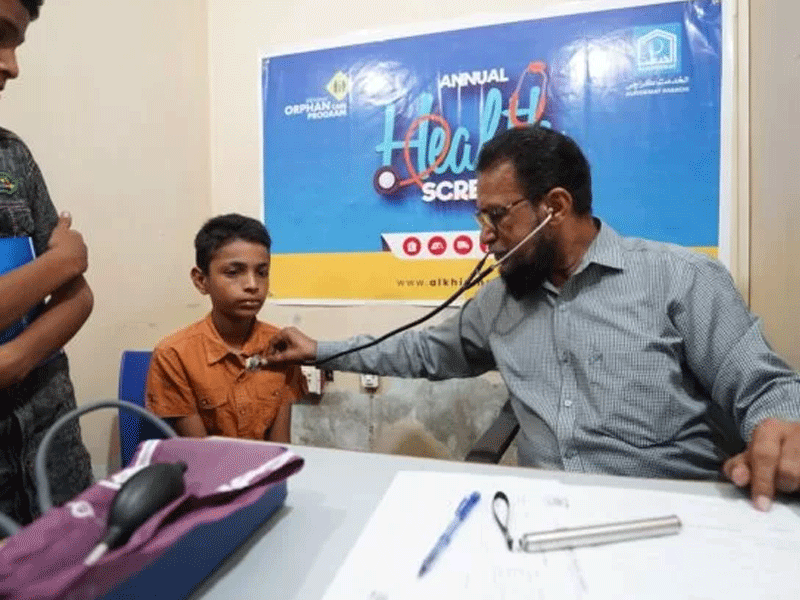 Alkhidmat conducts annual health screening for 785 orphans