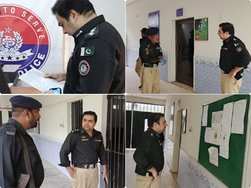 SSP District Central conducts surprise visit to Sharifabad Police Station