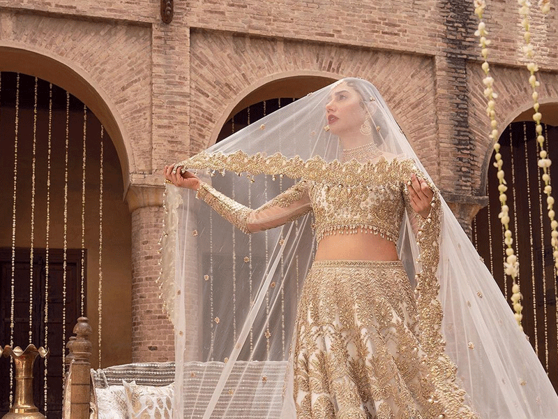 Mahira radiates ethereal beauty in Faiza Saqlain’s bridal shoot