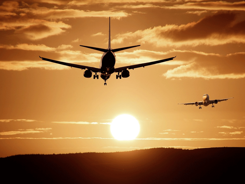 Disruption of GPS signals at two airports increases risks of flight safety