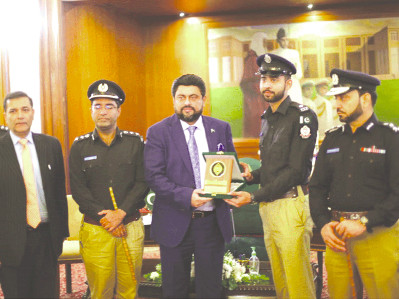 National Police Academy Islamabad officers meet Governor Tessori