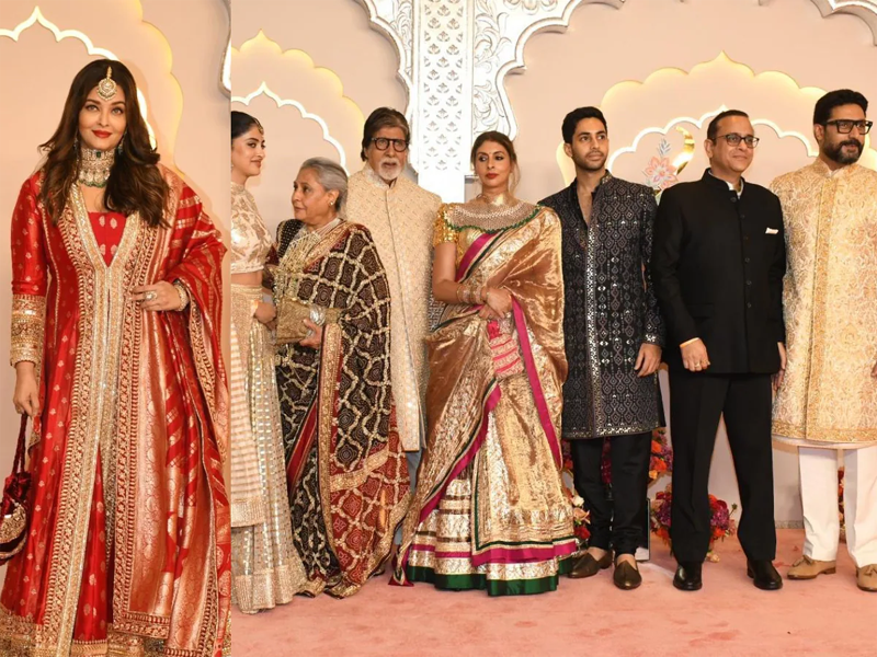 Bachchan family stuns at marriage party, but where's Aishwarya?