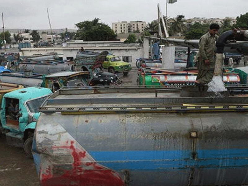 Five illegal water hydrants razed in Nazimabad with Rangers’ help