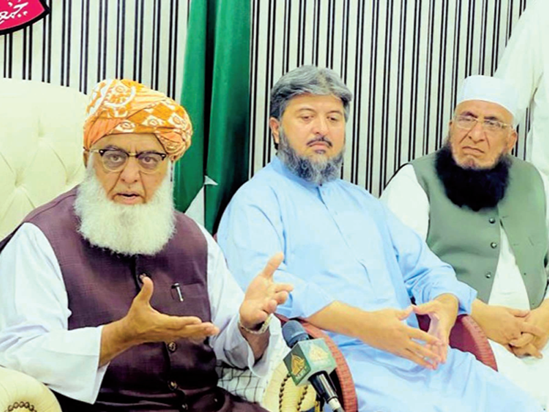 Fazl blames PTI for economic mess