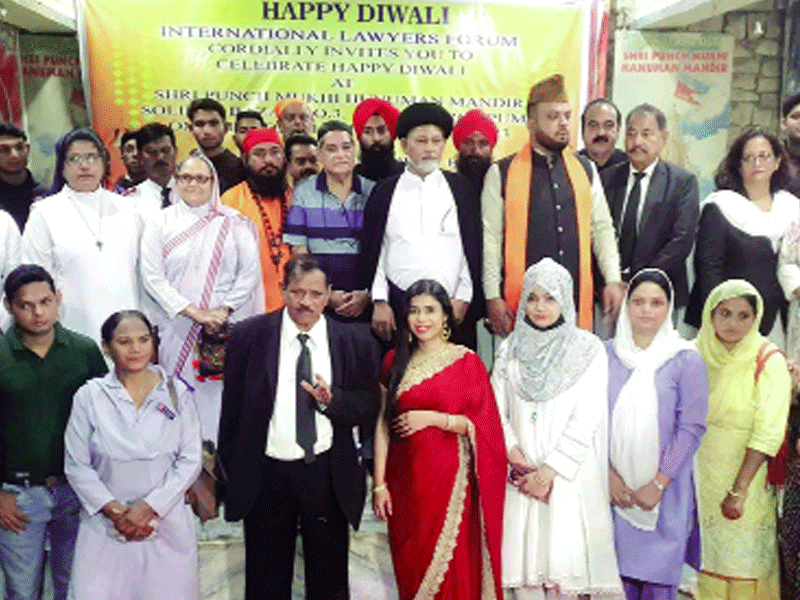 ILF members participate in Diwali at Shri Punch Temple