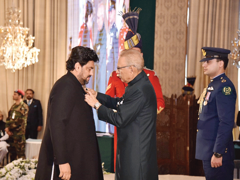 Gov Tessori awarded Tamgha-e-Imtiaz