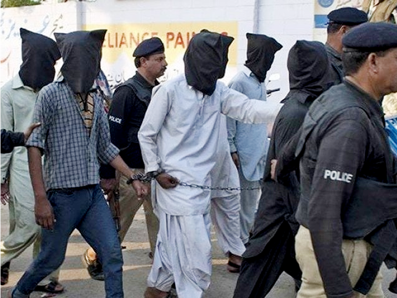 Woman among 9 ‘terrorists’ held