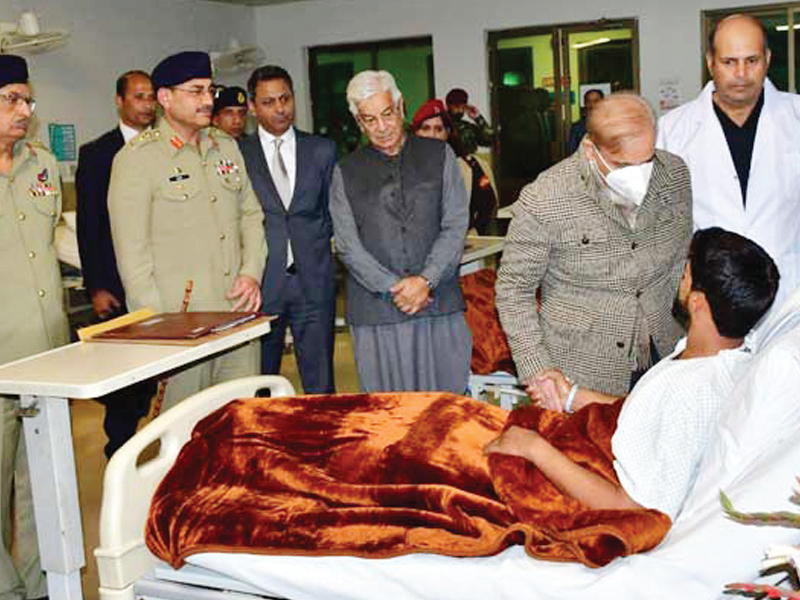 PM lauds valour of CTD troops, visits CMH to inquire after health of injured