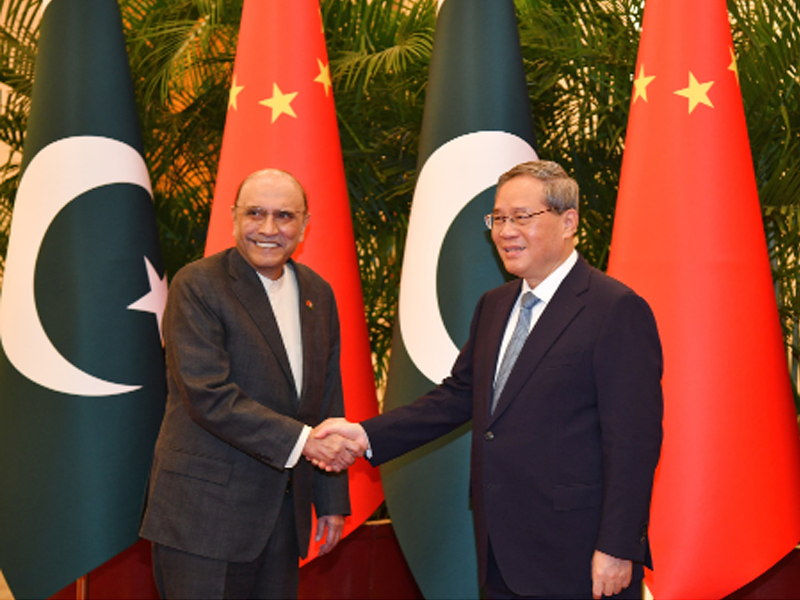 President Zardari, Chinese Premier vow boosting Pak-China ties