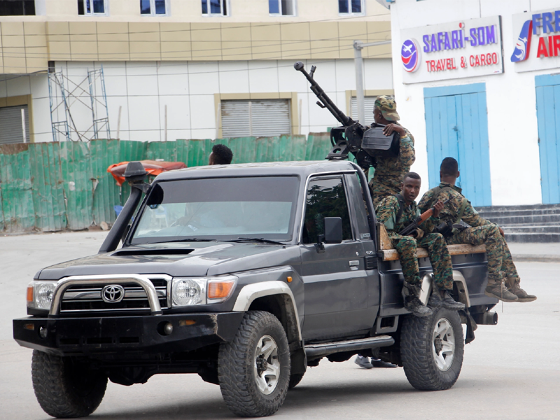 20 killed, dozens injured as gunman storms Mogadishu hotel