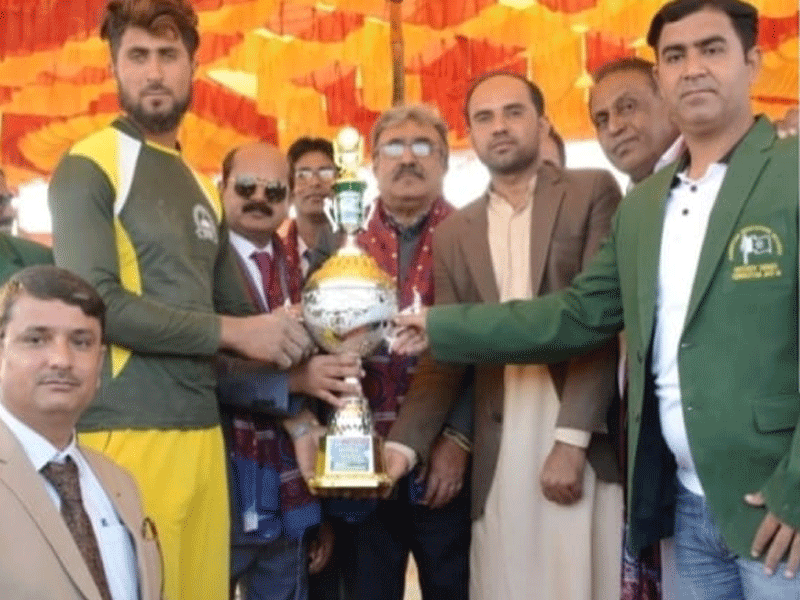 Meero Khan clinched Tug of War trophy of 5th Sindh College Games Larkana Region