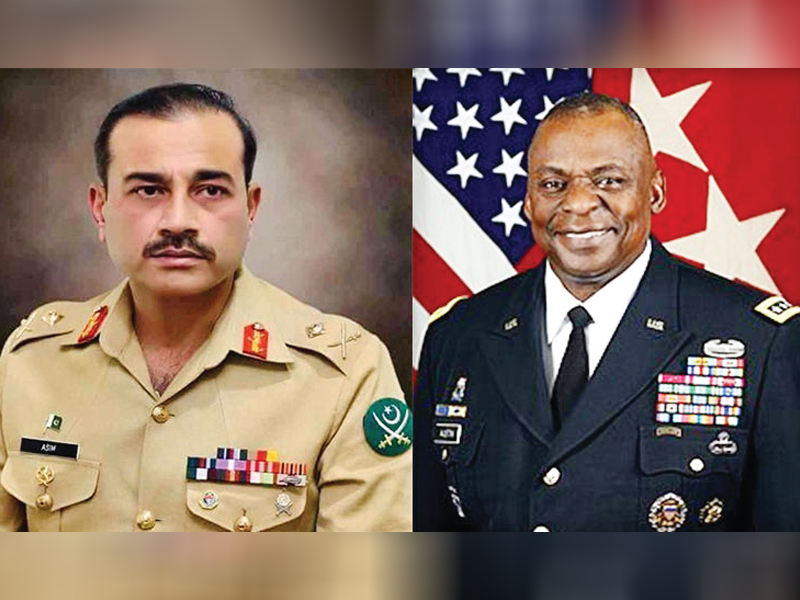 COAS Gen Munir, US Defense Secretary Austin discuss ‘regional developments’