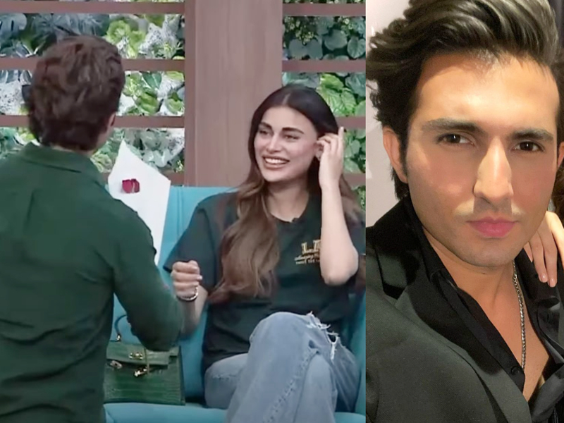 Shahroz proposes to Sadaf in live show