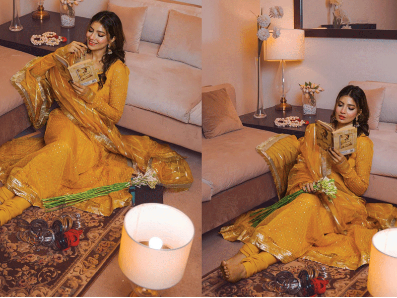 Rabia Butt looks ravishing in yellow