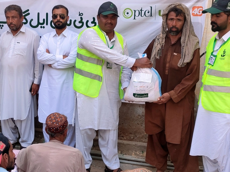 PTCL Group, Akhuwat deliver food packages to flood-affected in Balochistan