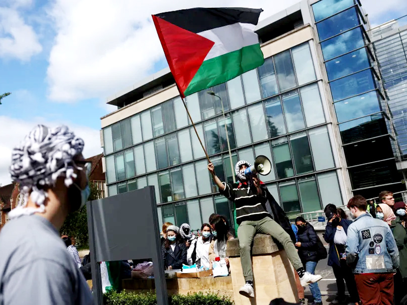 Oxford University students arrested at pro-Palestinian sit-in, protesters say