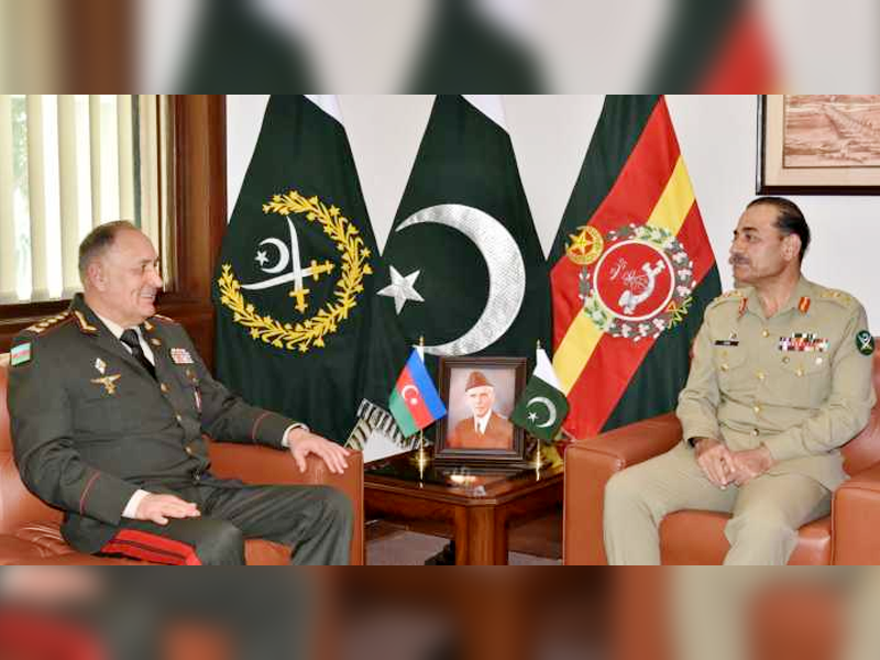 COAS General Asim, Azerbaijan CGS discuss bilateral defense matters