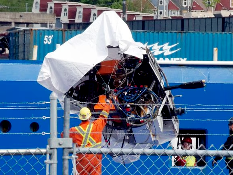 Titan submersible debris pulled ashore days after implosion