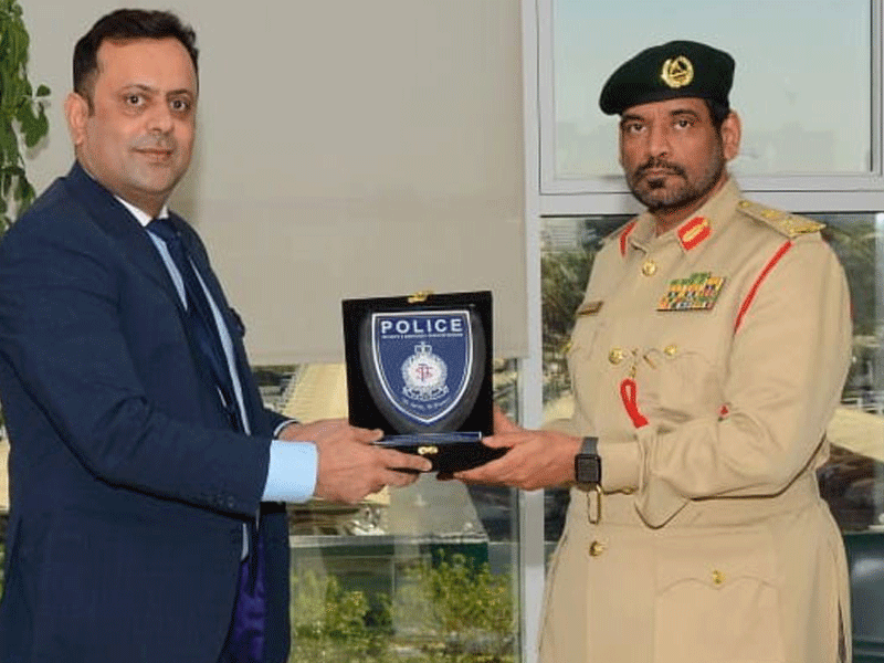 Dubai Police Chief DG Sindh Safe City Authority discuss security system