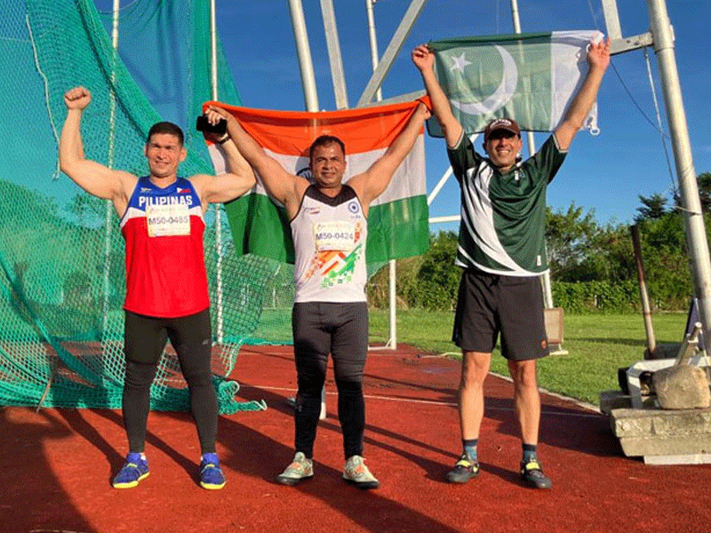 Pakistan’s Dr Ali Bajwa wins bronze in Asia Masters Athletics Championships