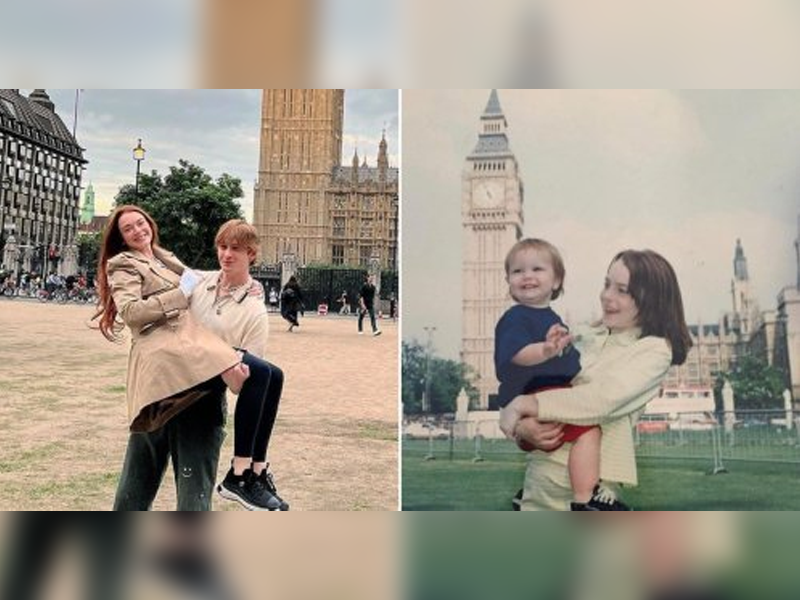 Lindsay Lohan takes trip down memory lane, recreates ‘Parent Trap’ days