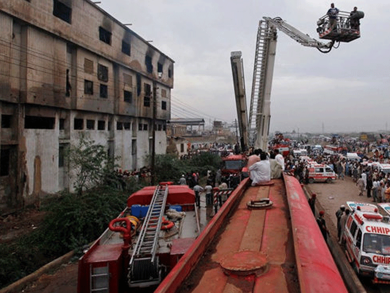 Baldia Town Factory Inferno: Demolition of building begins