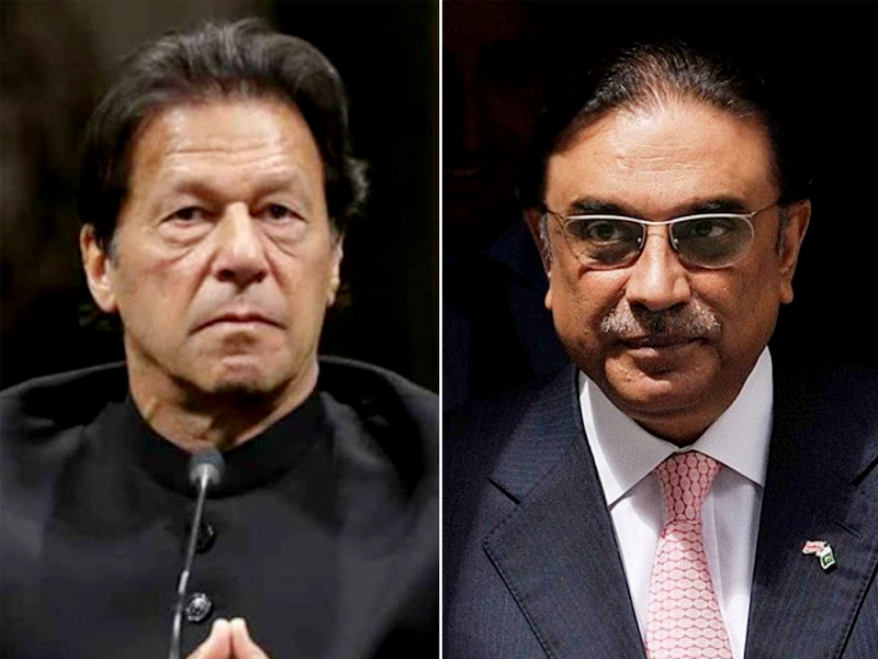 Asif Zardari sends Rs10bn legal notice to Imran Khan