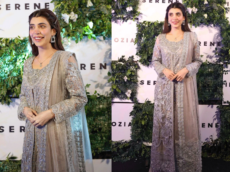 Urwa drop dead gorgeous in metallic grey attire