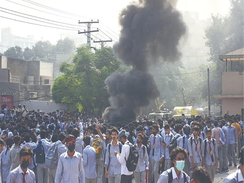 Lahore students stage anti-harassment rally against alleged campus rape