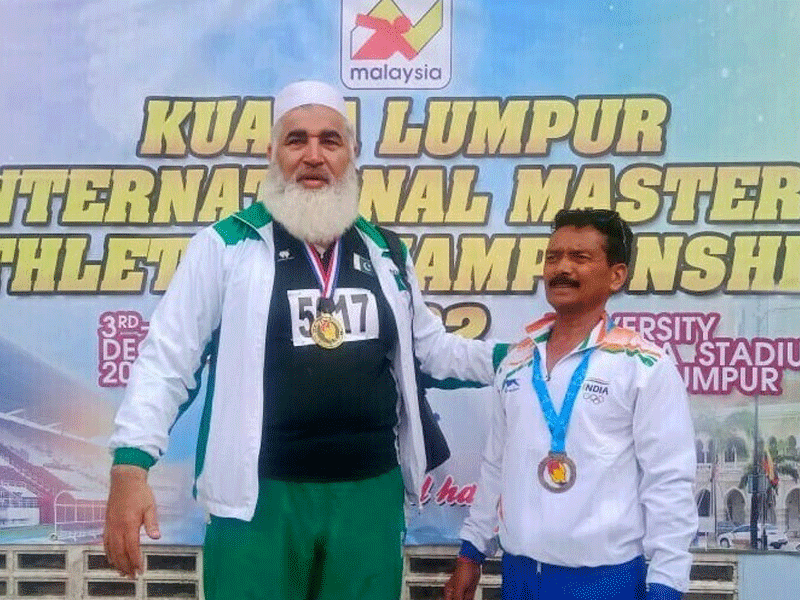 Pakistan’s ‘professor’ brings home bronze medal in shot put int’l championship