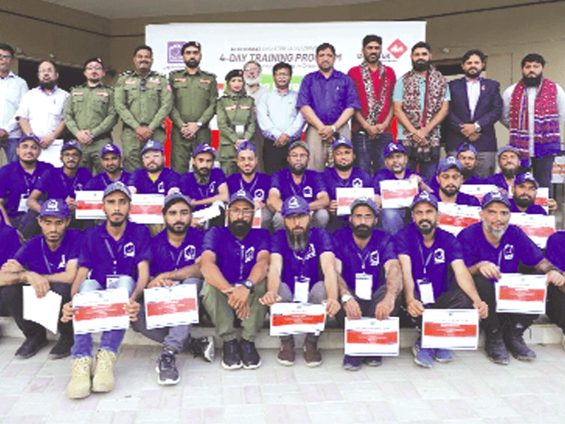 Alkhidmat's 4-day disaster relief training programme for volunteers concludes