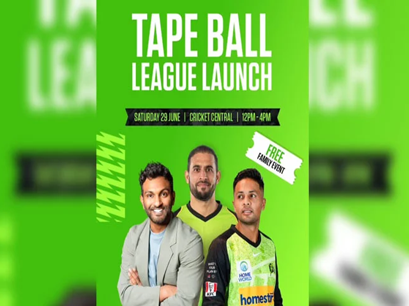 Sydney Thunder announces organising tape-ball tournament