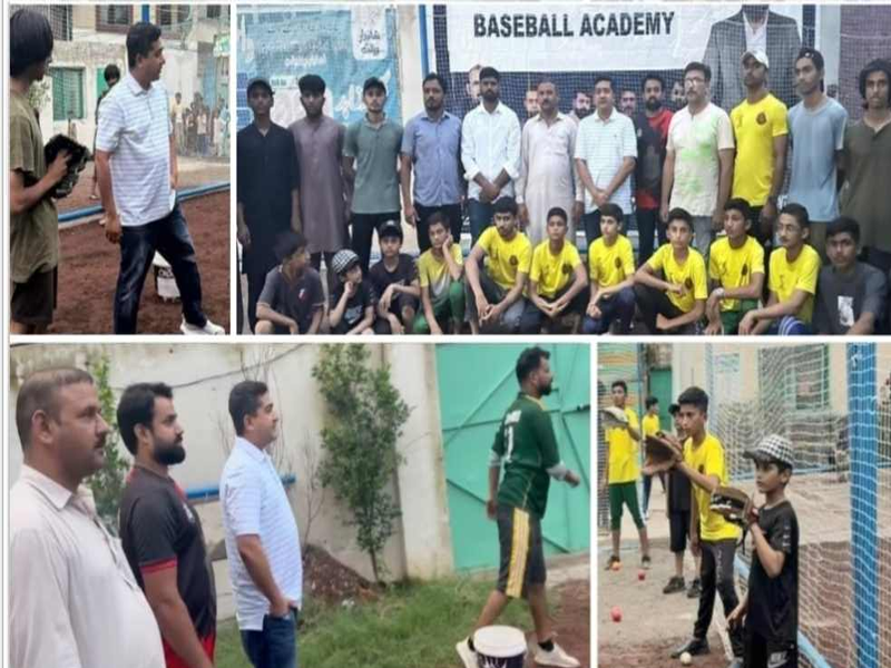 Secy Pakistan Federation Baseball visits Baseball Academy Gujranwala