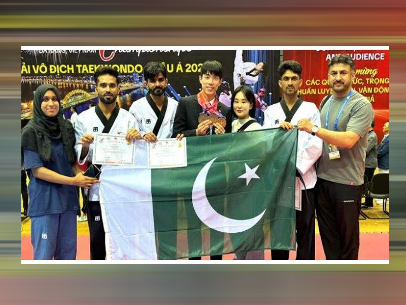 Pakistan wins bronze medal in Poomsae event of Asian Taekwondo C'ship