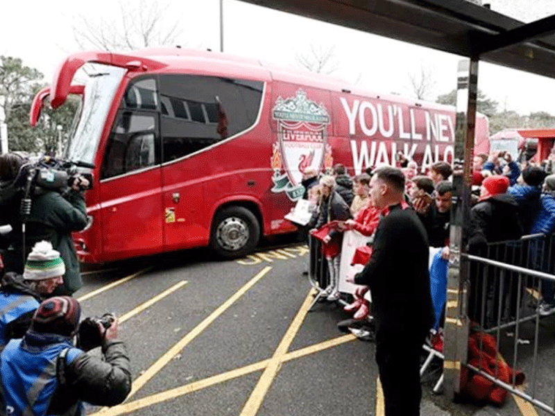 Man City condemns attack on Liverpool team bus