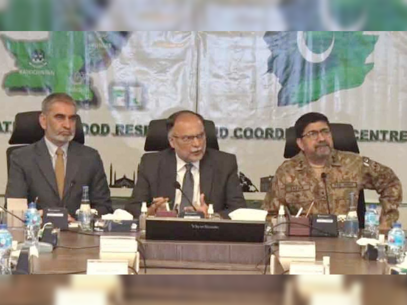 Media must continue highlighting flood destruction: Ahsan Iqbal