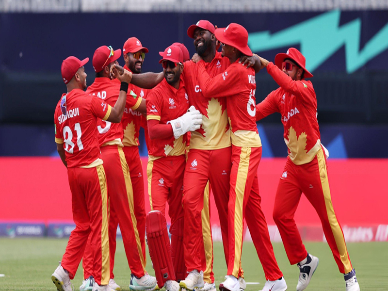 Canada secures first victory of tournament by defeating Ireland by 12 runs in 13th match