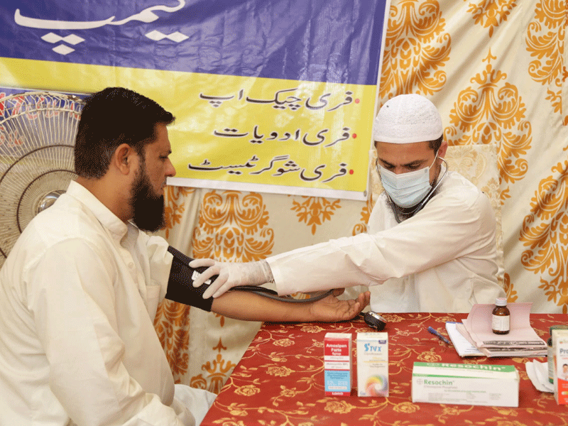 Hundreds benefit from Alkhidmat’s free medical camps in Gulshan, NKarachi