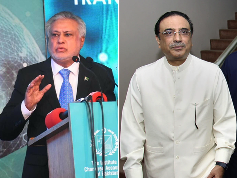 Ishaq Dar, Asif Zardari discuss overall political and economic situation