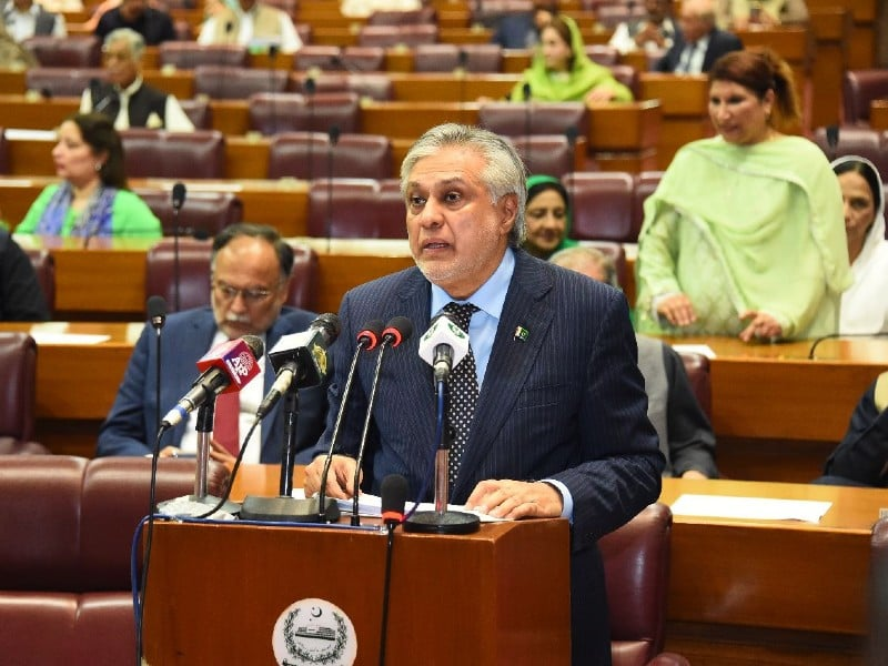 FinMin Dar presents Rs14.5tr budget ‘sans taxing’ inflation-stricken masses